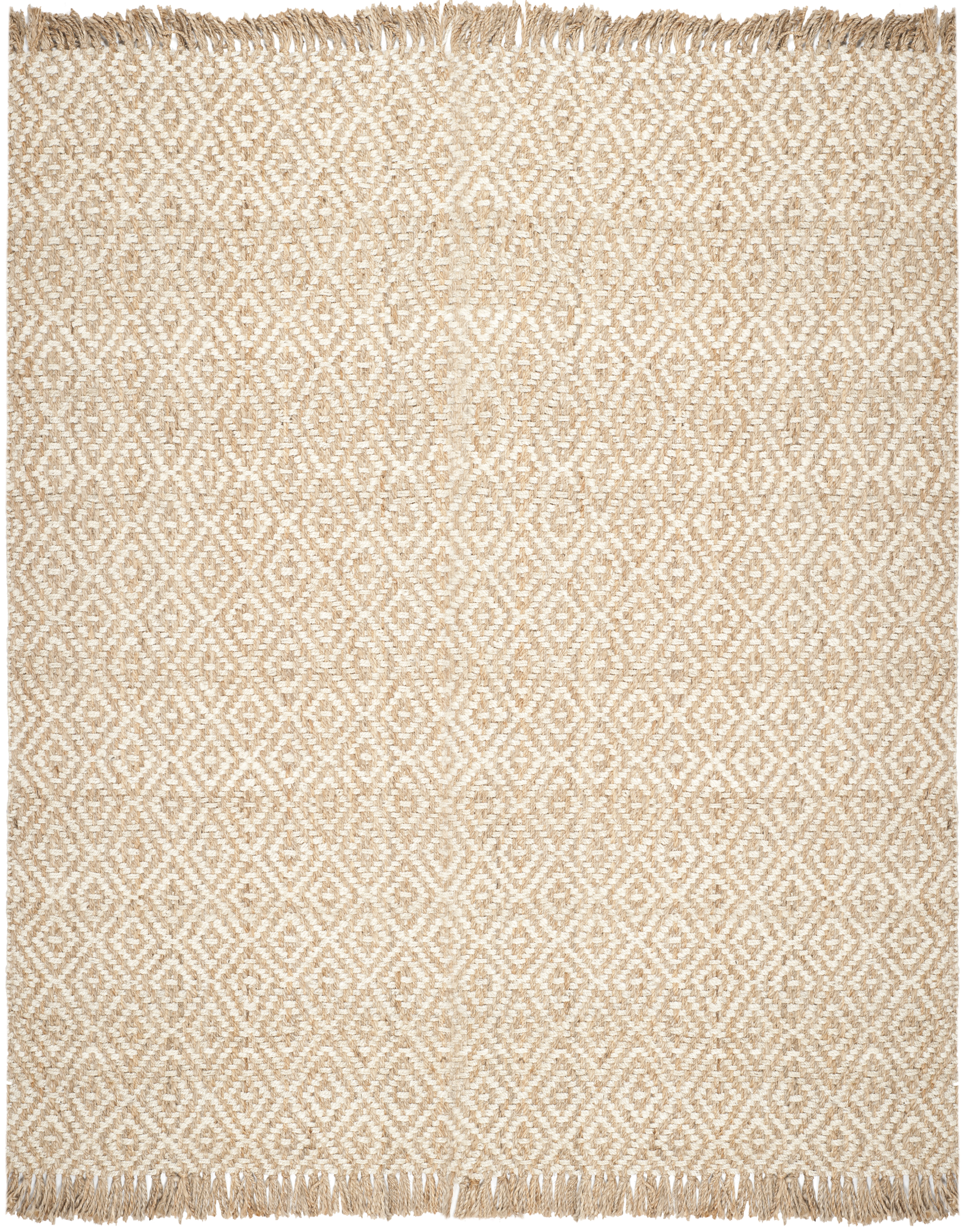 Arlo Home Hand Woven Area Rug, NF450A, Natural/Ivory,  8' X 10' - Image 0