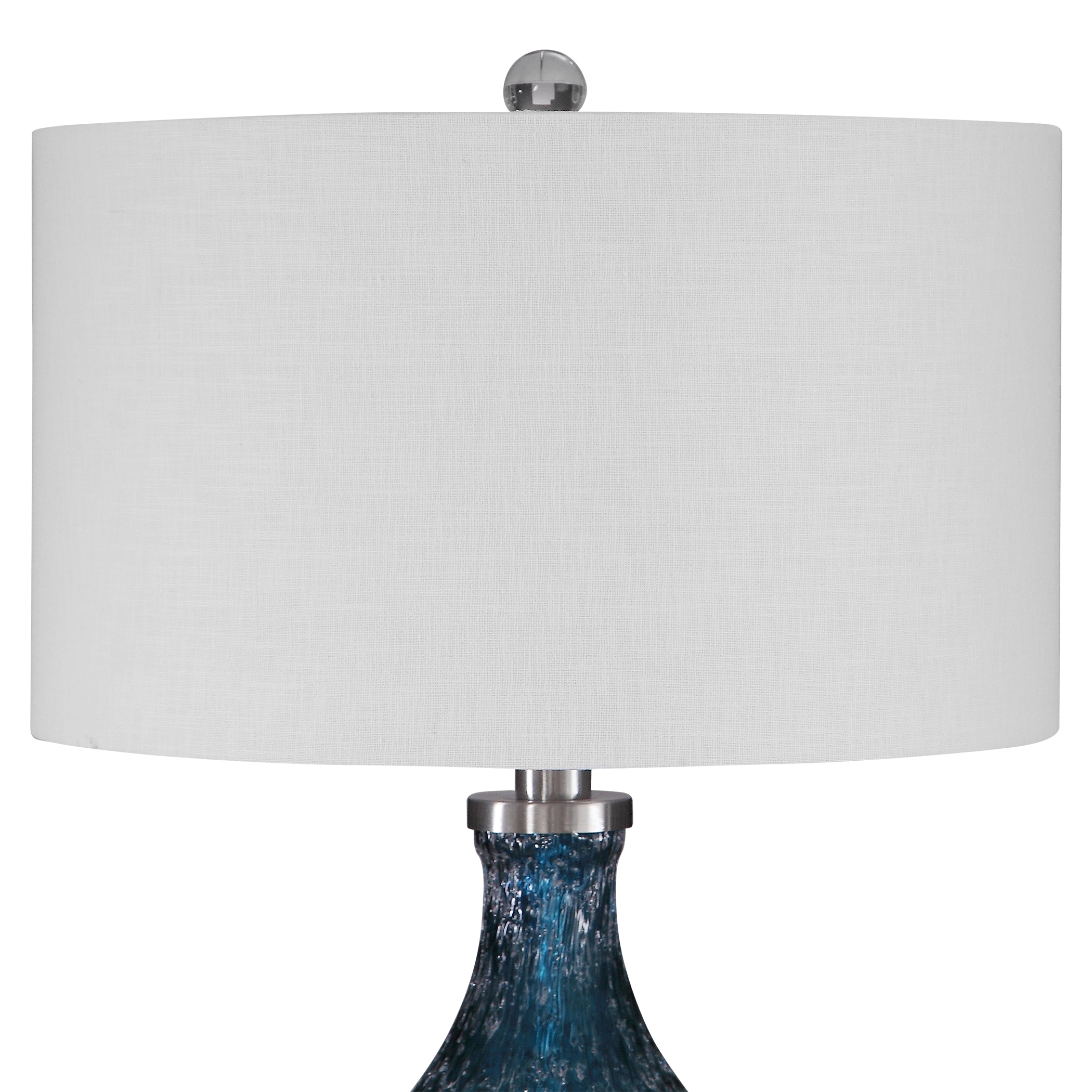 Eline Blue Glass Table Lamp - Image 3