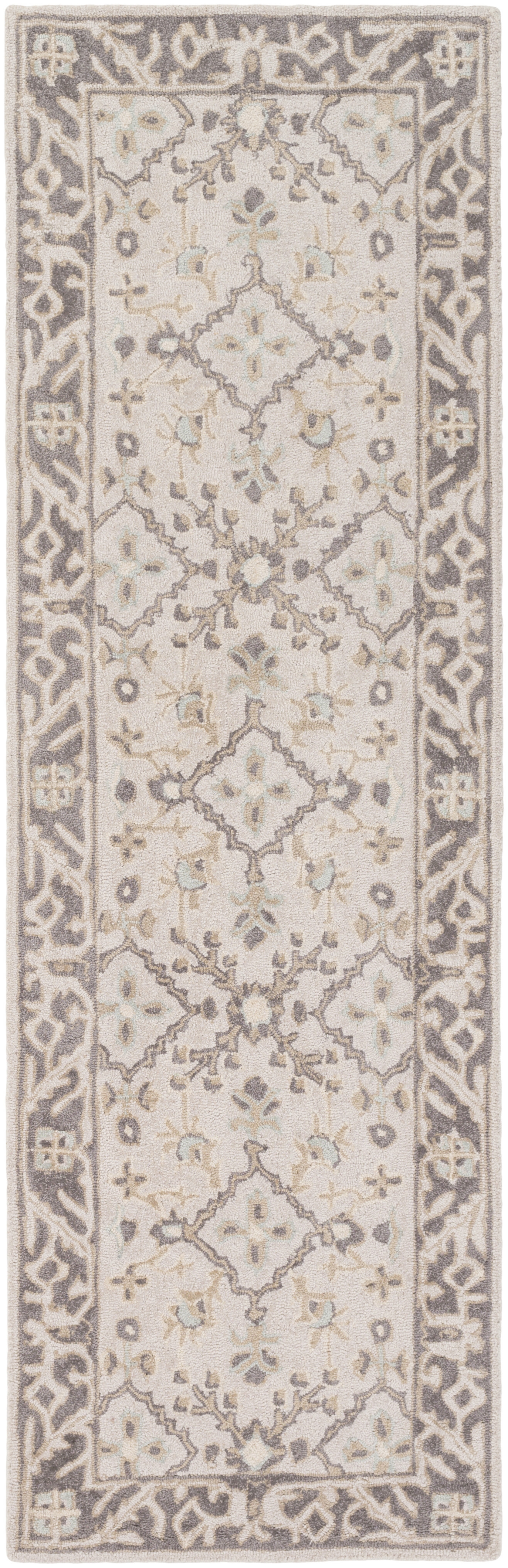 Castille Beige Indoor 2'6" x 8' Handmade Rug - Image 0