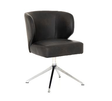 Hartnell Swivel Desk Chair, Black - Image 0