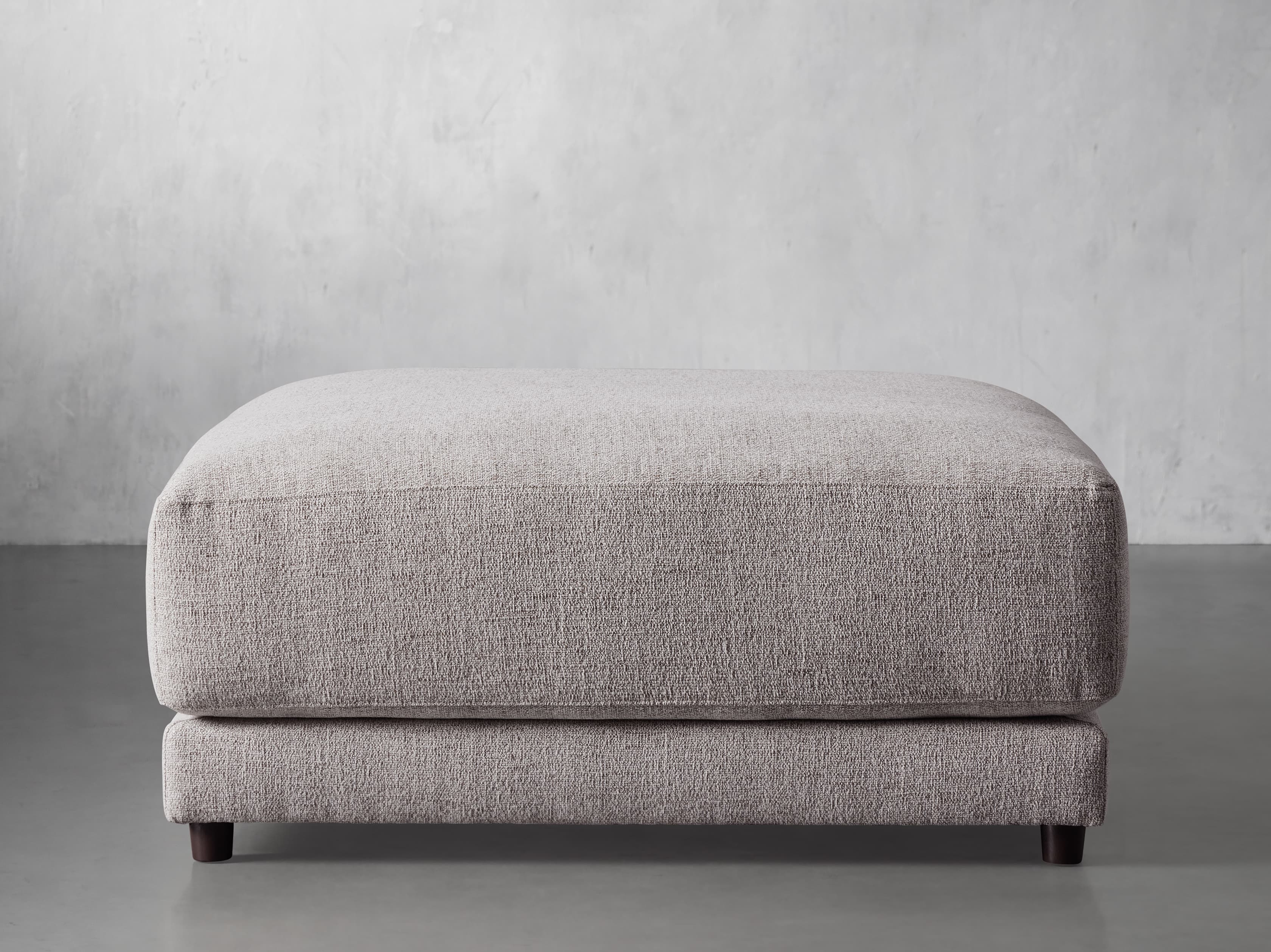 Halden Ottoman in Upholstered Brown  Warner Taupe - Image 0