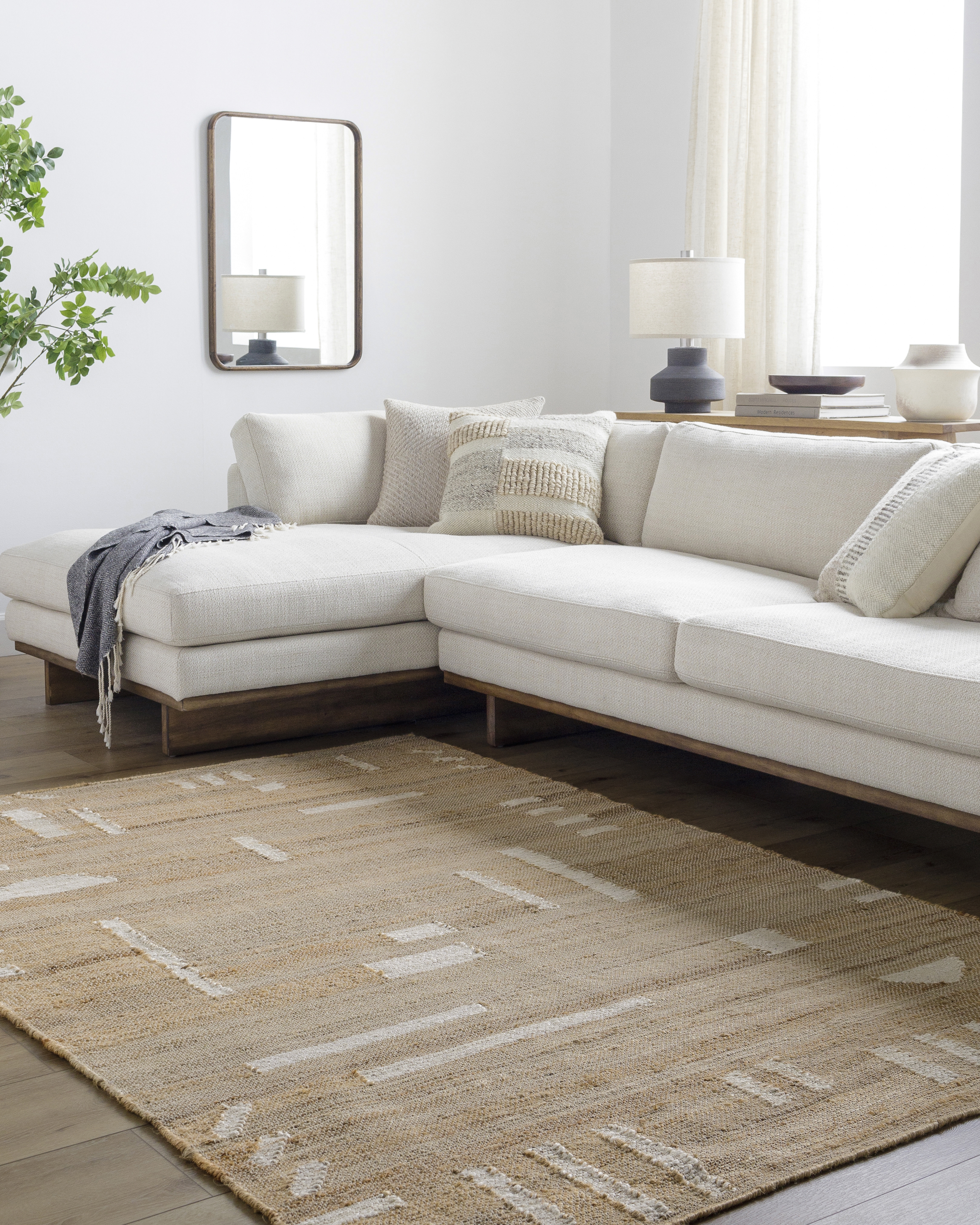 Diane Beige Indoor 9' x 12' Handmade Rug - Image 1