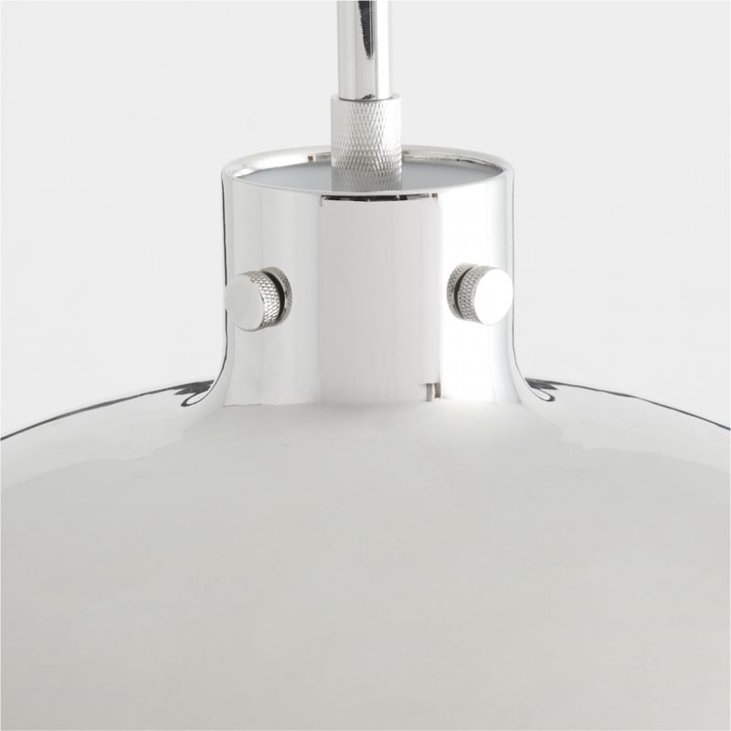 Dakota Chrome Pendant Light with Large Chrome Dome 15" - Image 3