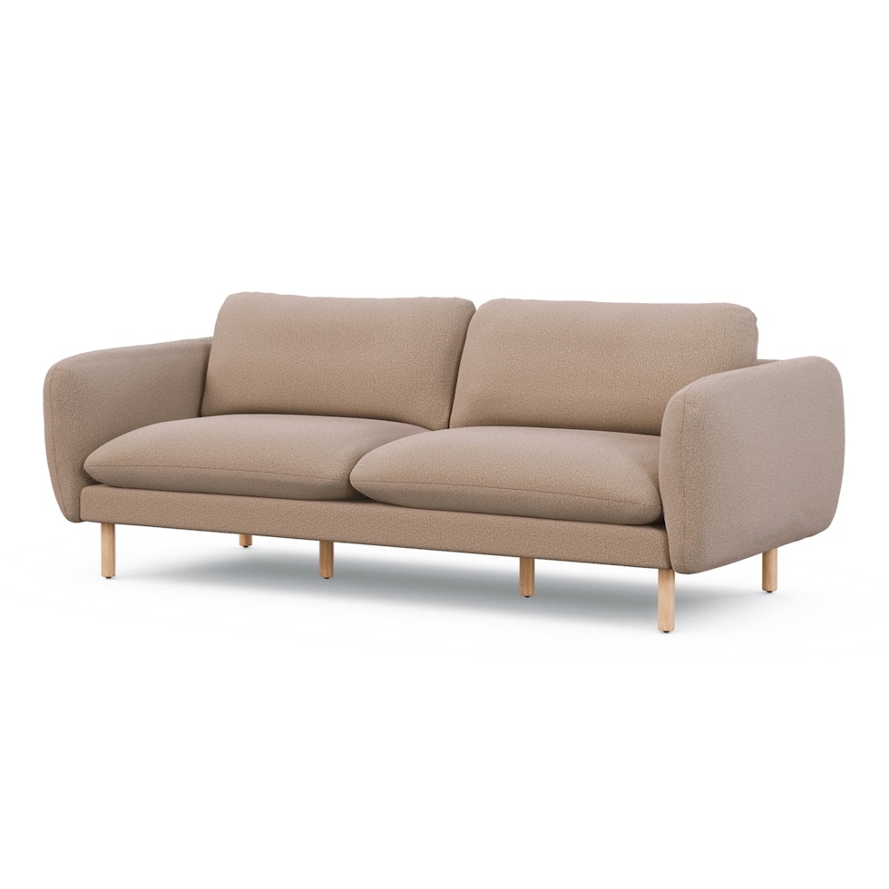 Sanders 85.5" Sofa - Sandstone Wool Bouclé - Image 0