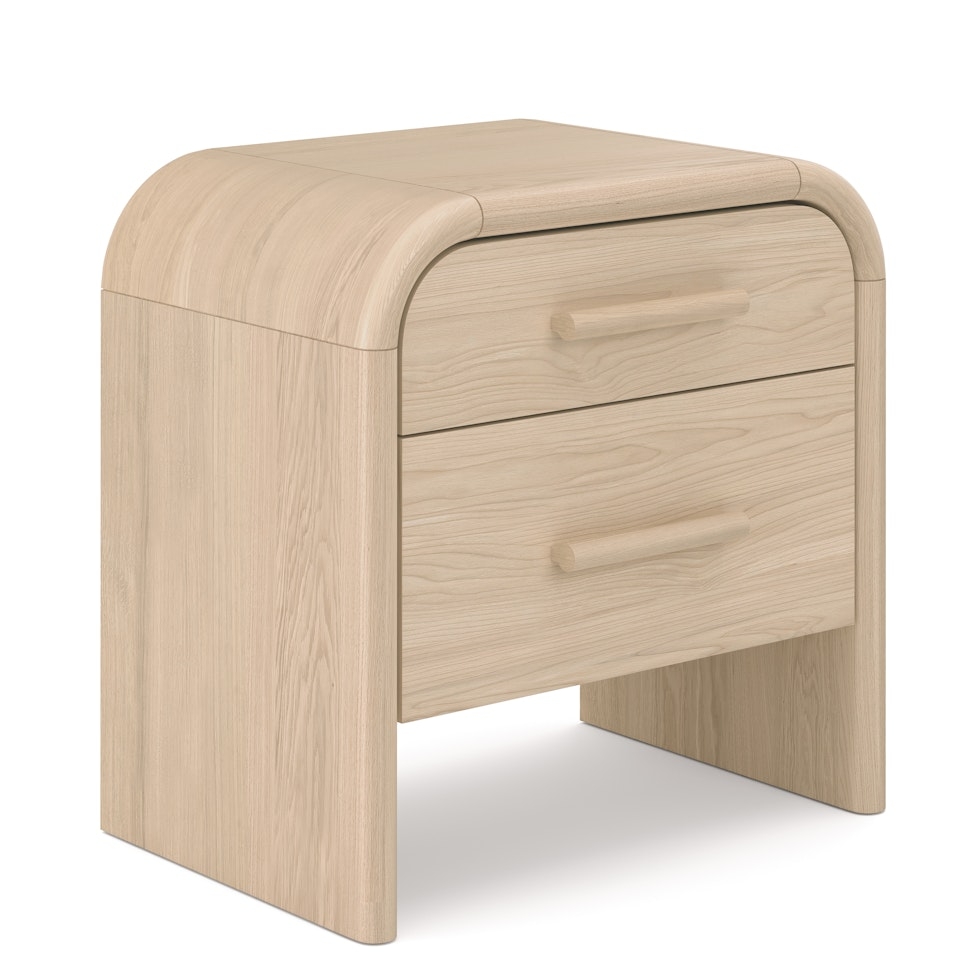 Faydra 2-Drawer Nightstand - Natural Ash - Image 0