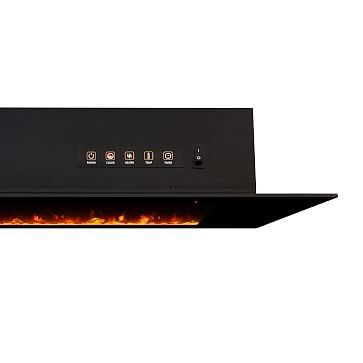 CORRETTO 40" ELECTRIC FIREPLACE,Metal,Black - Image 1