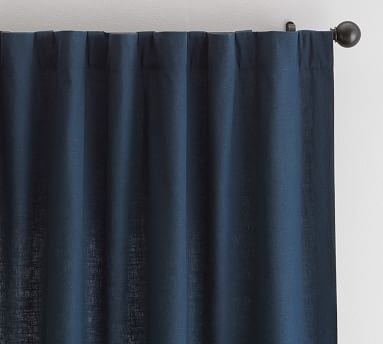 Emery Linen/Cotton Rod Pocket Curtain, 50 x 96", Oatmeal - Image 1