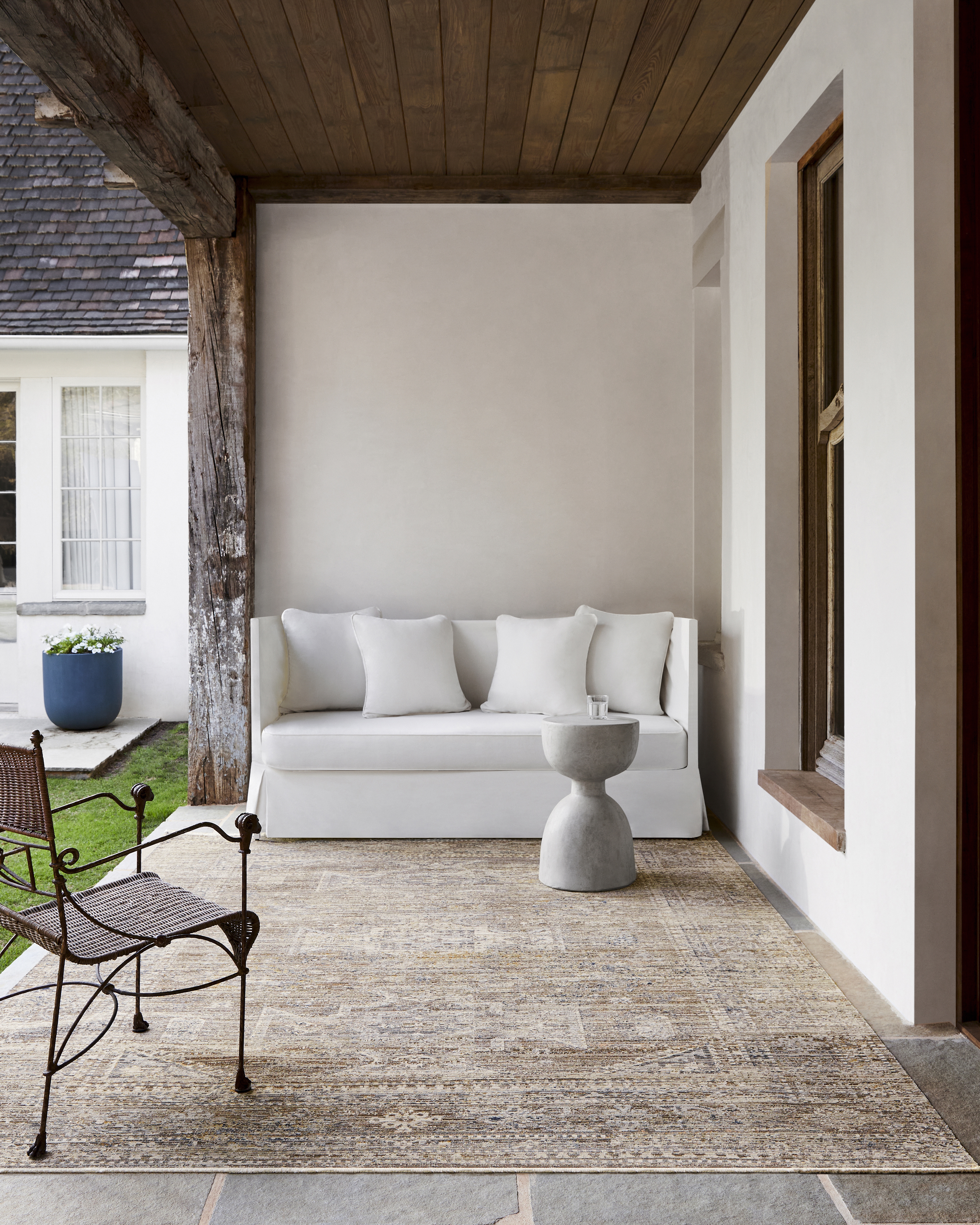 Margaret Beige Outdoor 9' x 13'1" Machine Woven Rug - Image 1