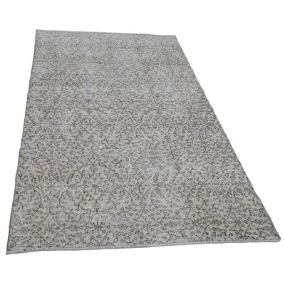 One-of-a-Kind Dmitar Hand-Knotted 1970s 3'8" x 6'8" Area Rug in Light Gray - Image 0