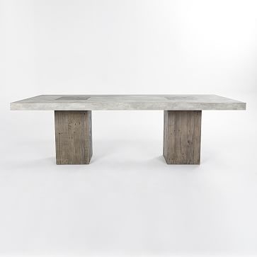 Two-Toned Reclaimed Wood 94" Rectangle Dining Table, Reclaimed Pine - Image 2