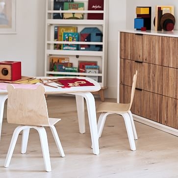 Oeuf Bear Play Chair, S/2, Birch/White, WE Kids - Image 1