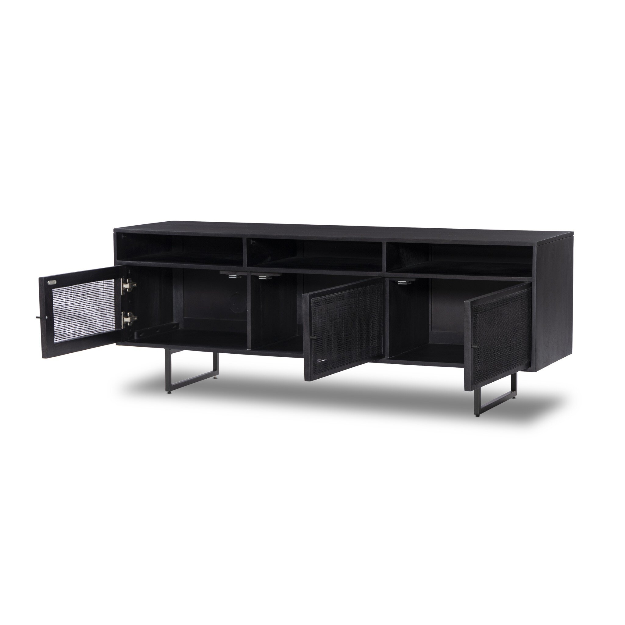 Carmel Media Console - Black Wash - Image 3