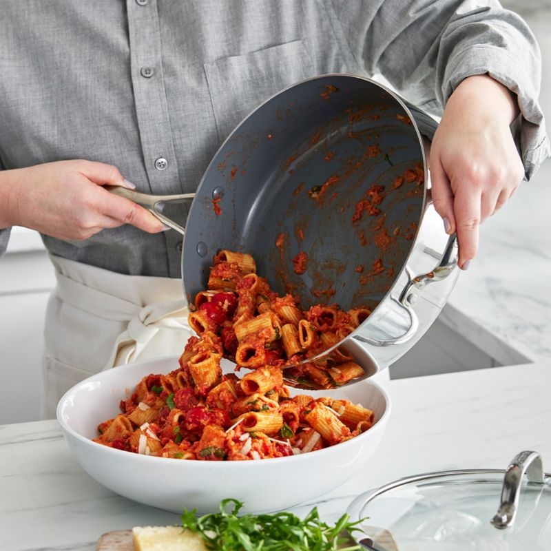 GreenPan ™ Valencia Pro Stainless Steel 5-Qt. Saute Pan with Lid & Helper Hand - Image 2