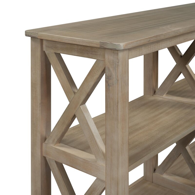 Console Table With 3-Tier Open Storage - Image 3