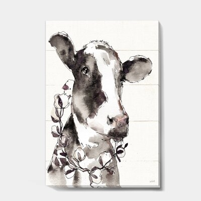 Cow Portrait Country Life - Wildlife Canvas Art - Image 0