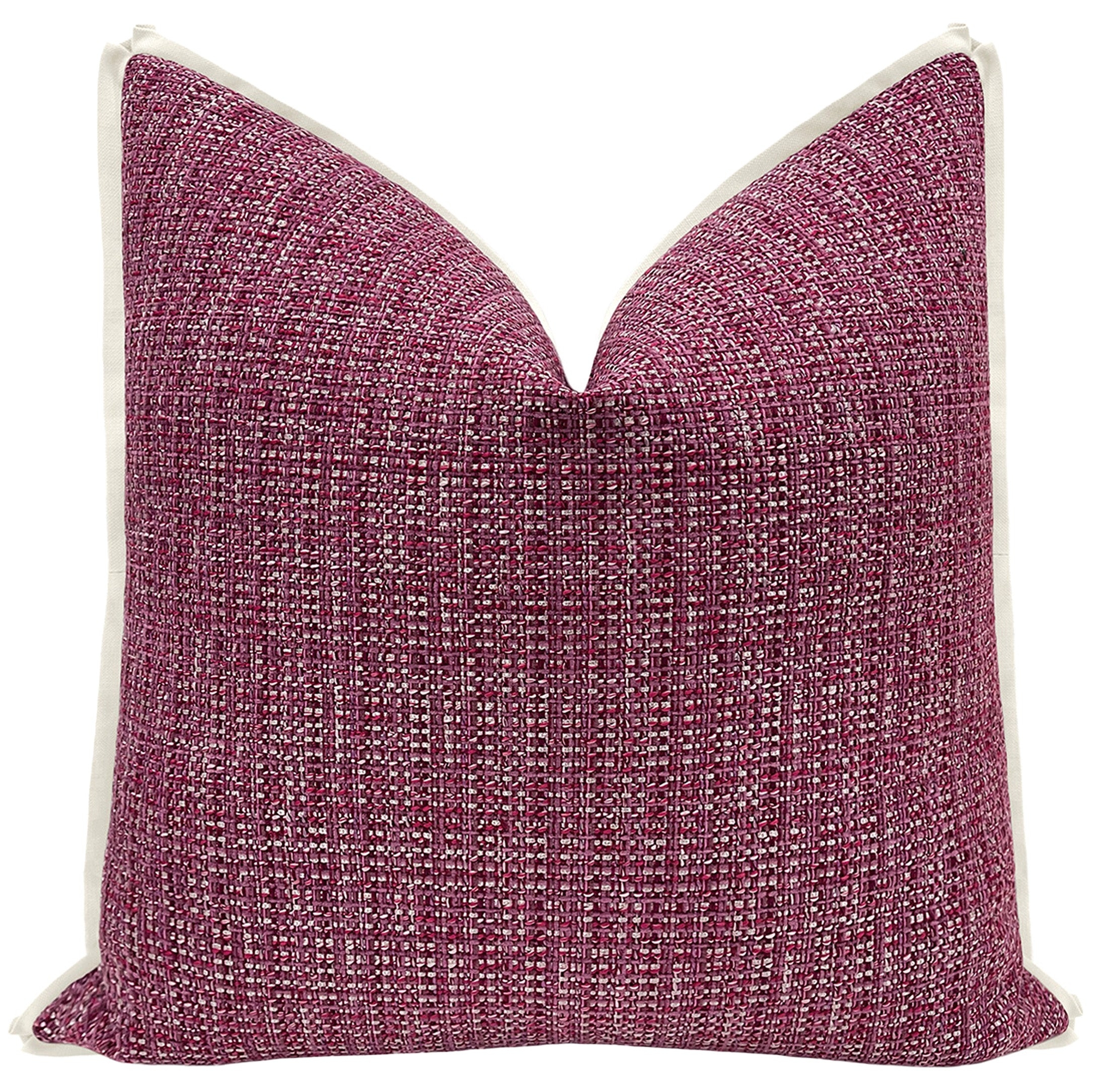 HEPBURN TWEED // ORCHID | LDC - 20" X 20" / Bone Butterfly - Image 1