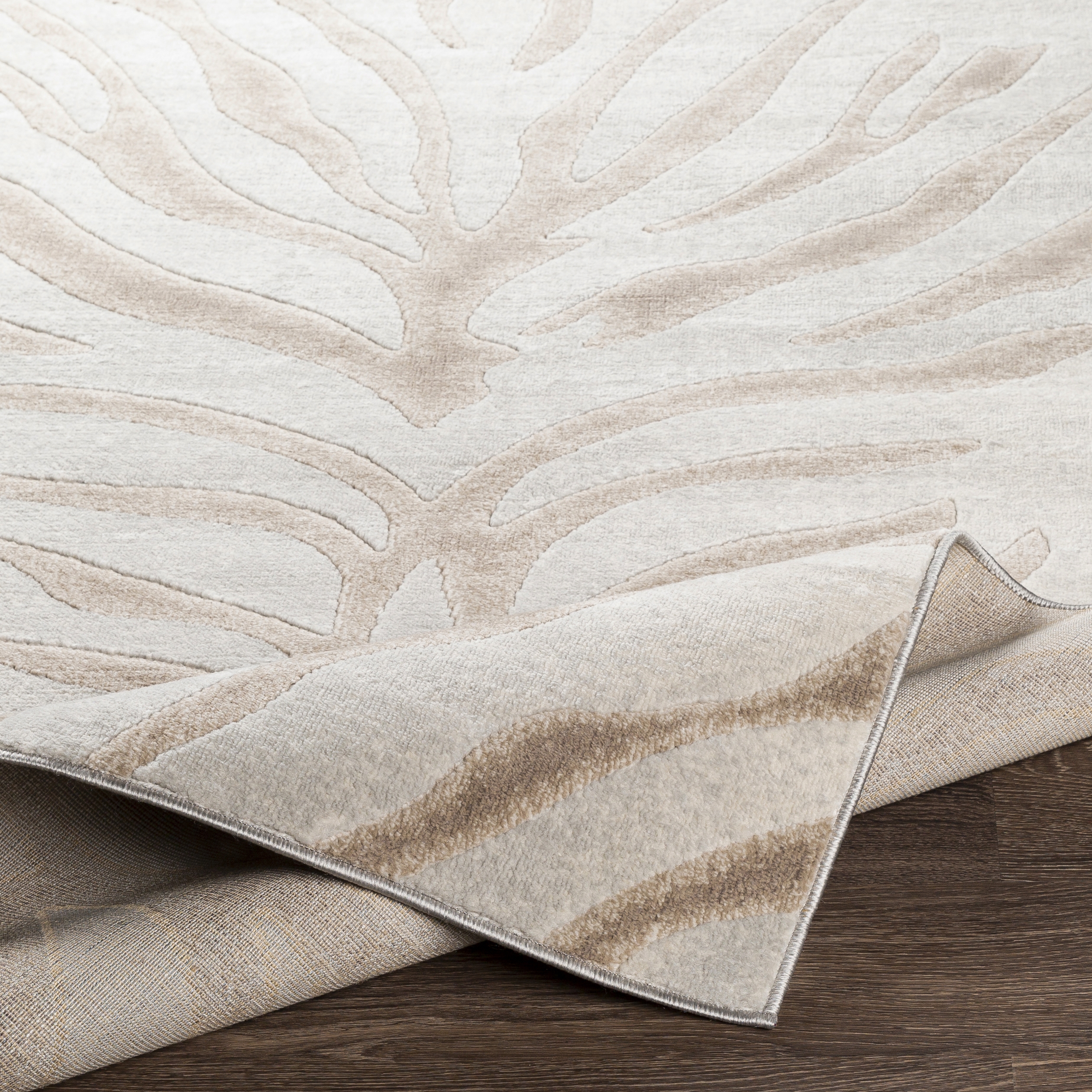 Remy Beige Indoor 7'10" x 10' Machine Woven Rug - Image 4