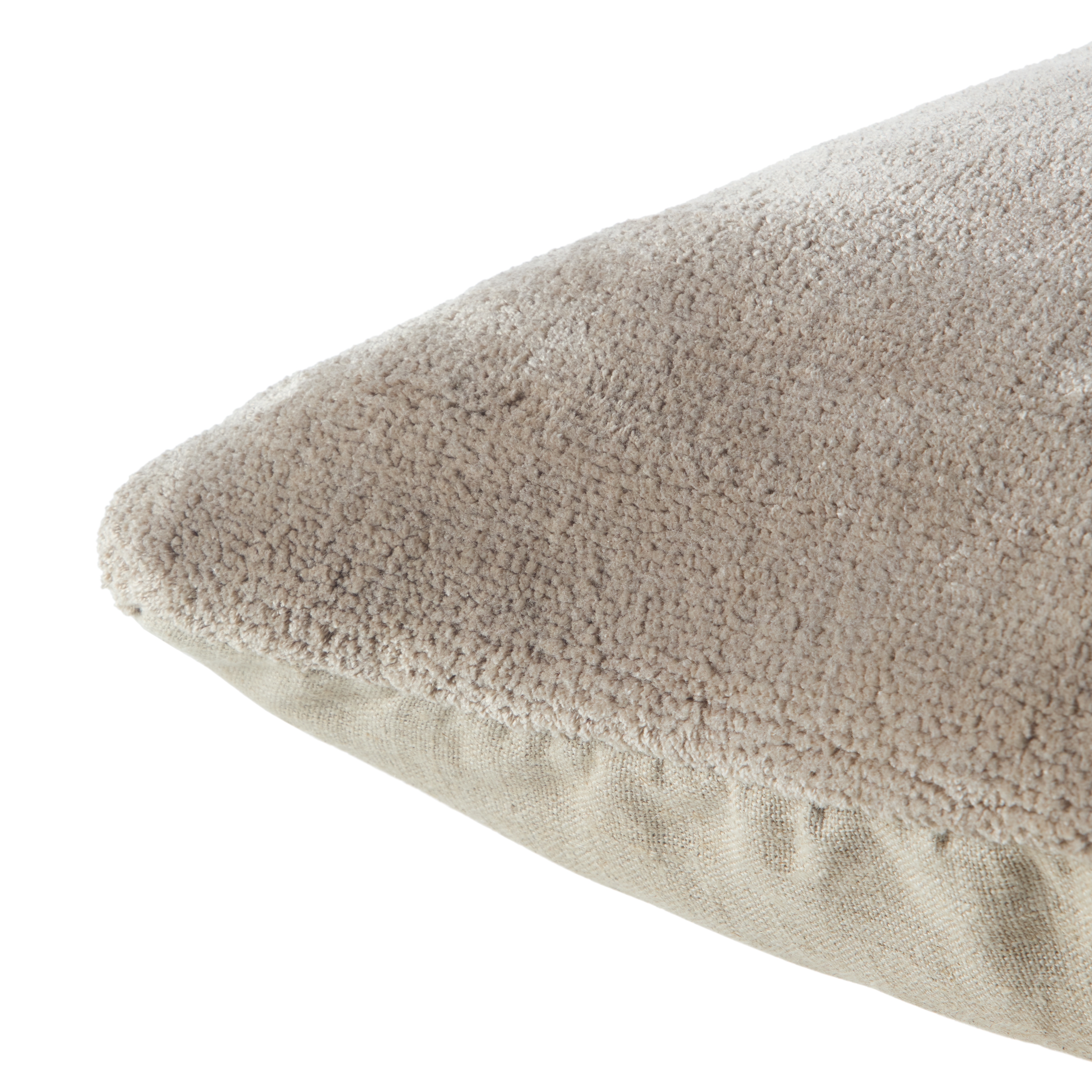 Illumine ALU02 Handmade Solid Gray Down Filled Pillow (24") - Image 2