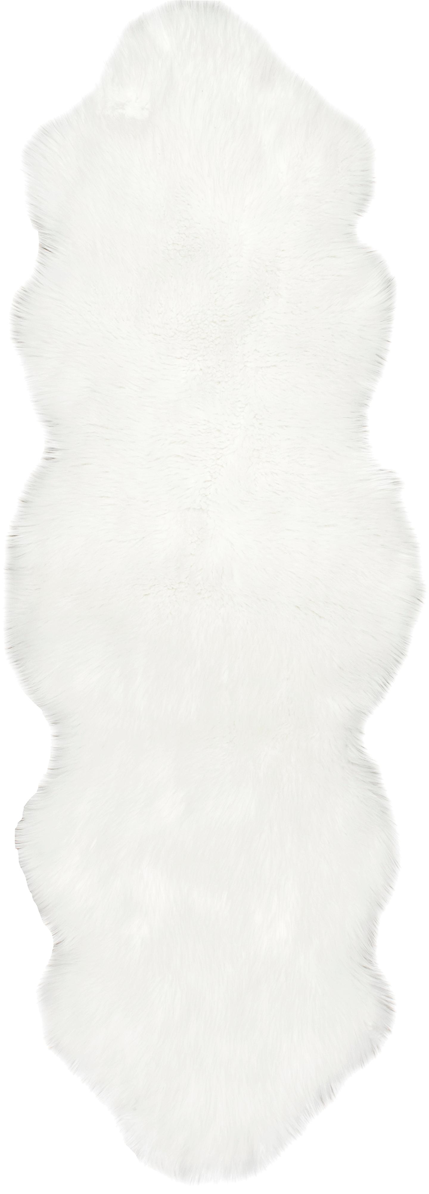 Terrell Solid Faux Sheepskin Area Rug, 2' x 6' - Image 0