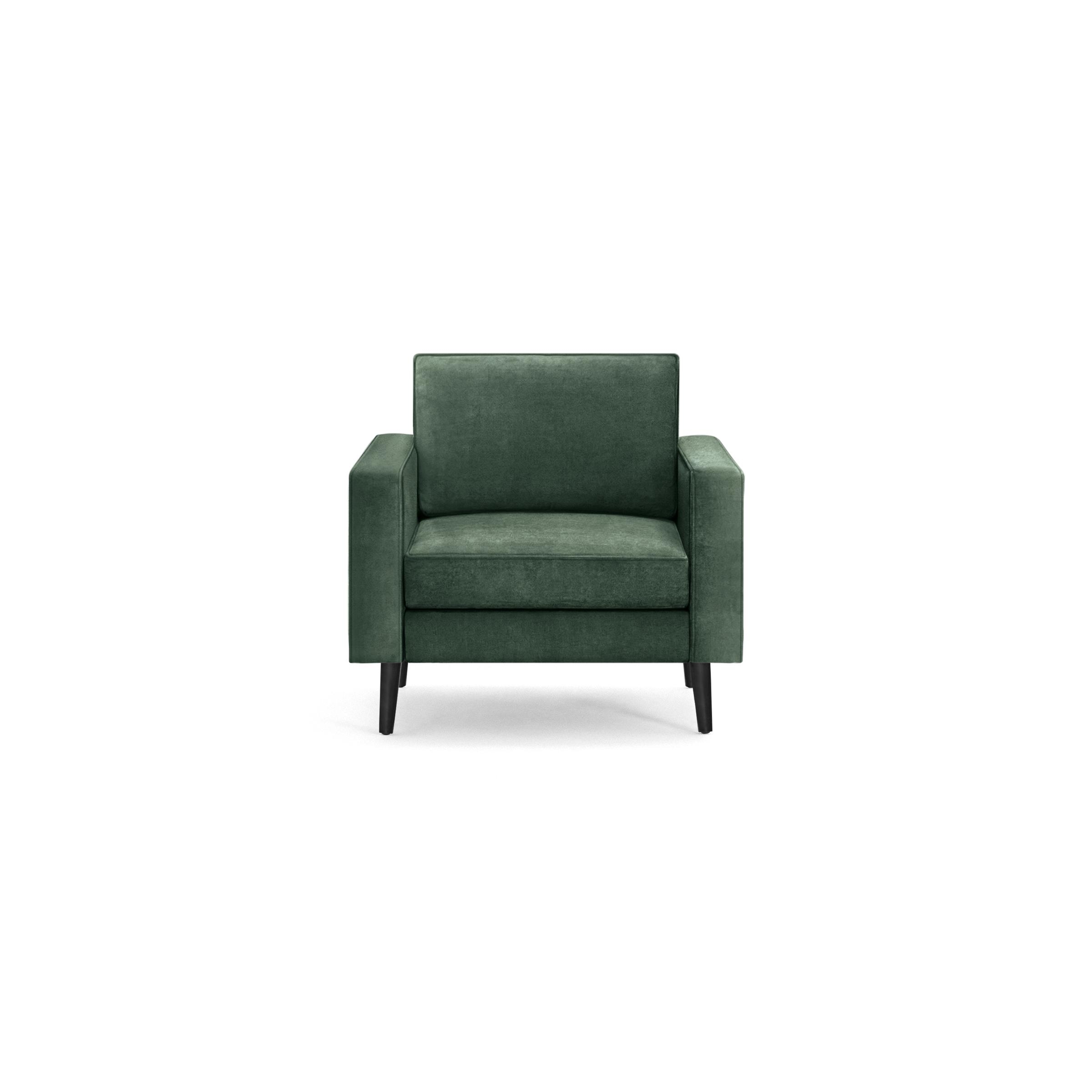 Nomad Velvet Armchair - Jade - Performance Velvet / Walnut - Wood - Image 6