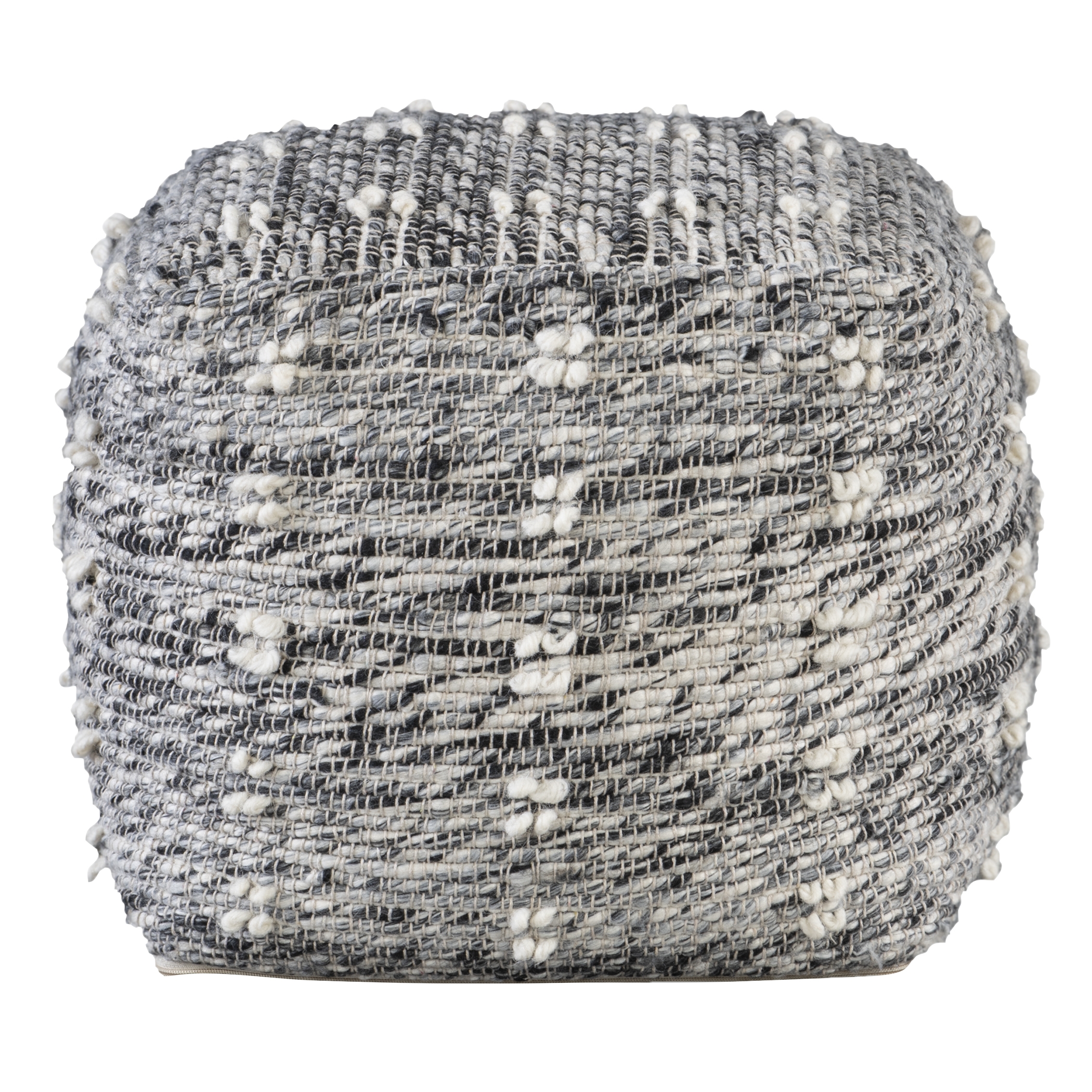Narol Gray Pouf - Image 3