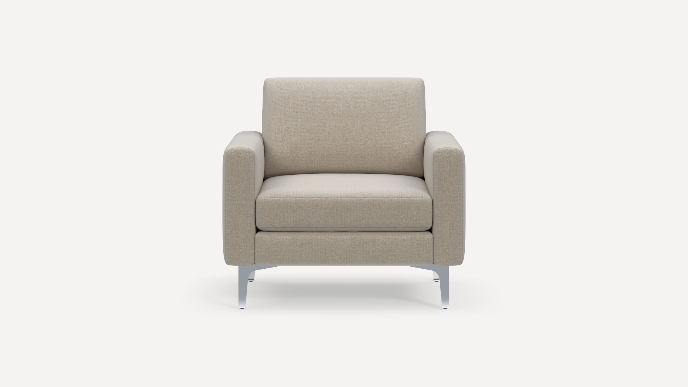 Nomad Armchair - Georgia Clay - Performance Chenille / Chrome - Metal / Block - Image 0