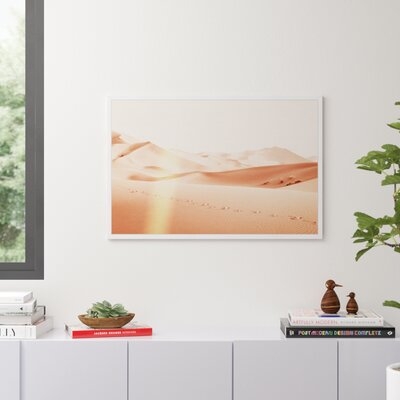 Modern Desert Peach by Oliver Gal - Picture Frame Graphic Art Print on Canvas - Image 0
