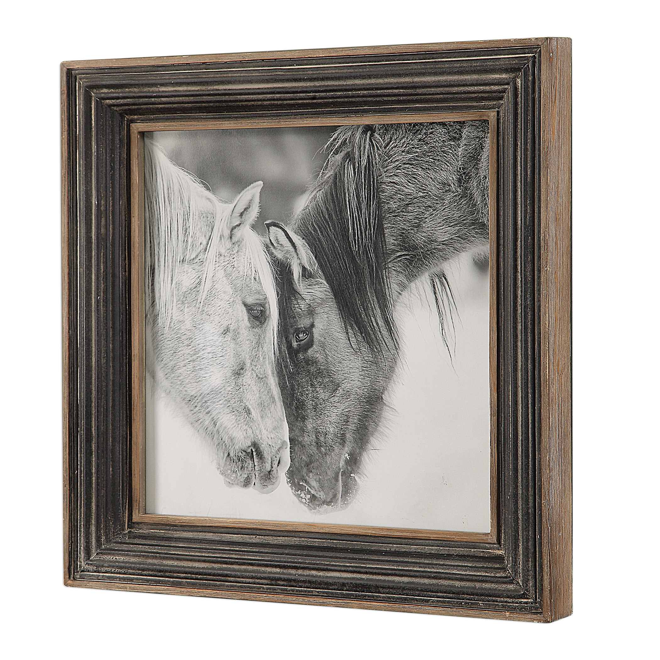Custom Black And White Horses Print - Image 4