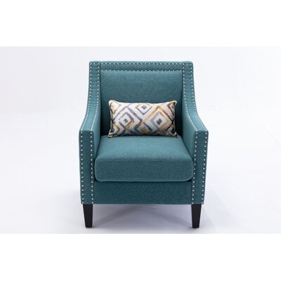 Berneita 26.8" W Linen Club Chair - Image 0