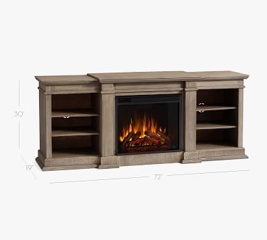 Lorraine Electric Fireplace, Gray Wash - Image 5