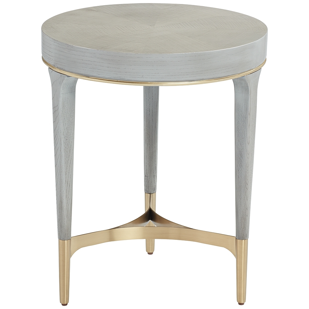 Danton Gray Round Side Table - Style # 79N10 - Image 0