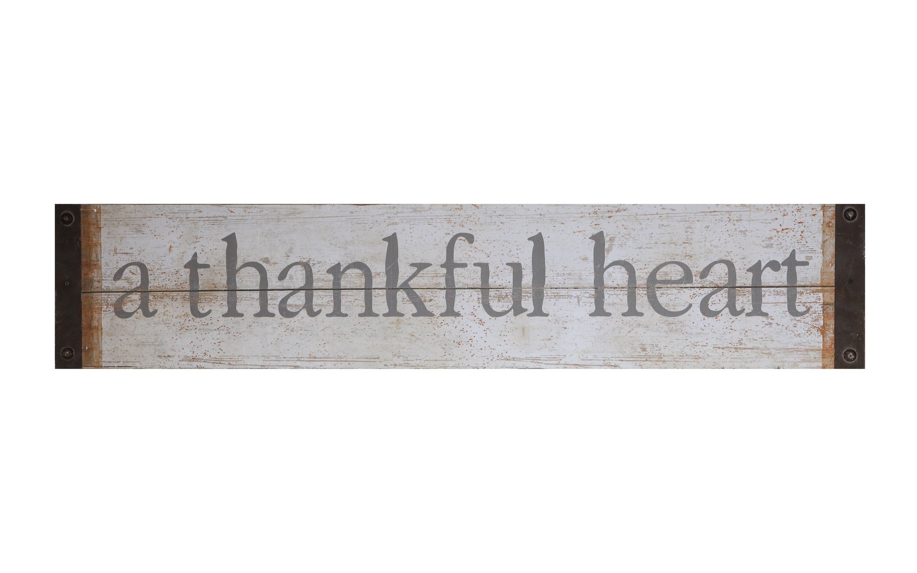 "A thankful heart" Wood & Metal Wall Decor - Image 0