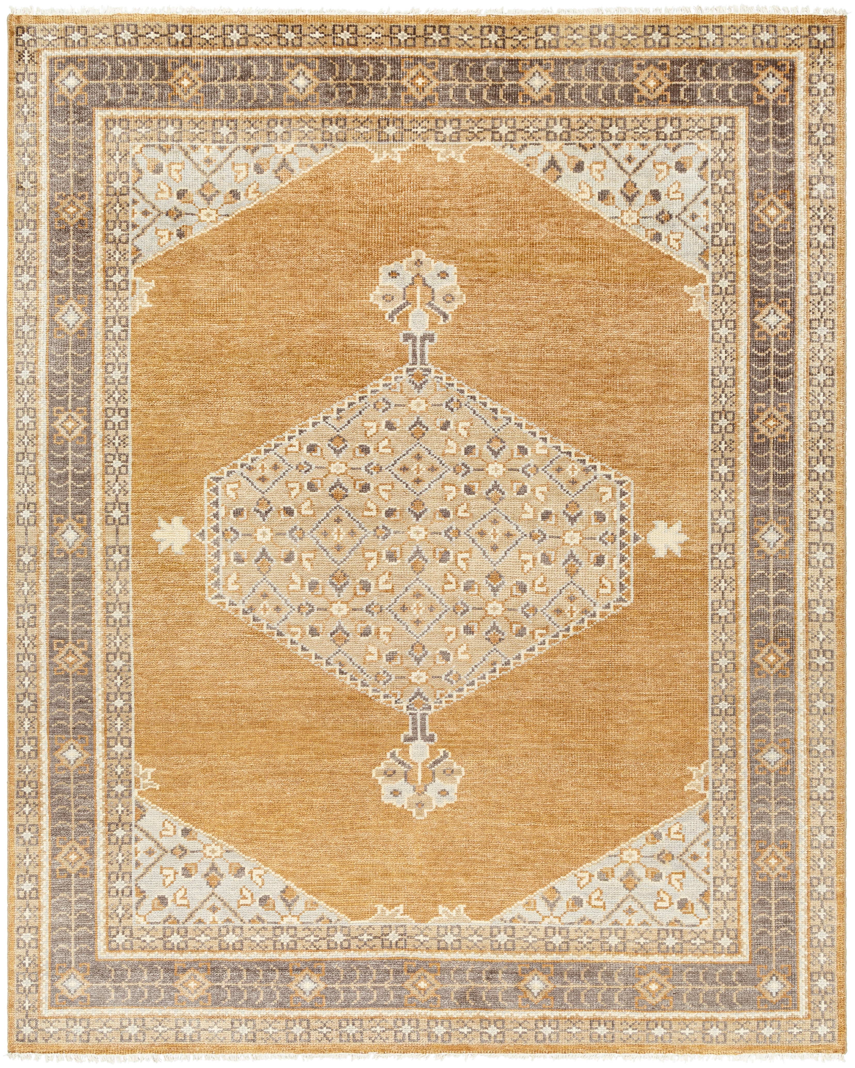 Riviera Brown Indoor 10' x 14' Handmade Rug - Image 0
