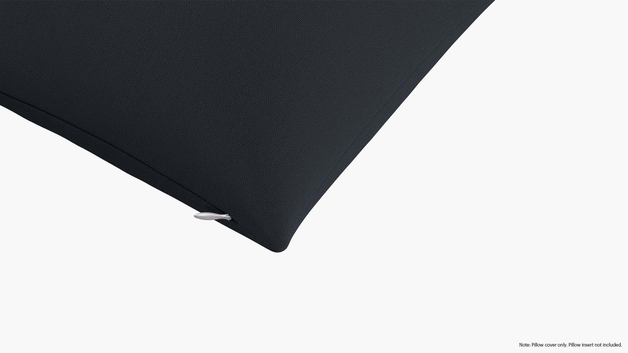 Throw Pillow Cover 16", Navy Everyday Linen, 16" x 16" - Image 1