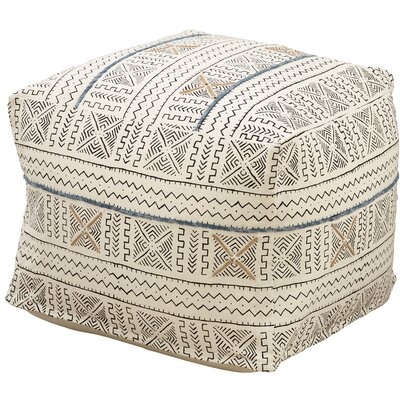 Haislip Abstract Mudcloth Pouf - Image 0