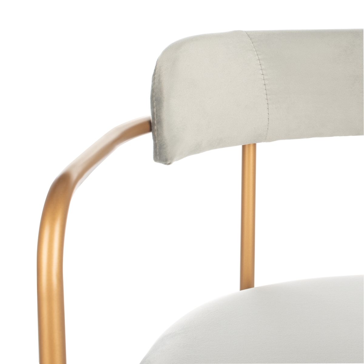 Camille Side Chair - Grey / Gold - Safavieh - Image 2