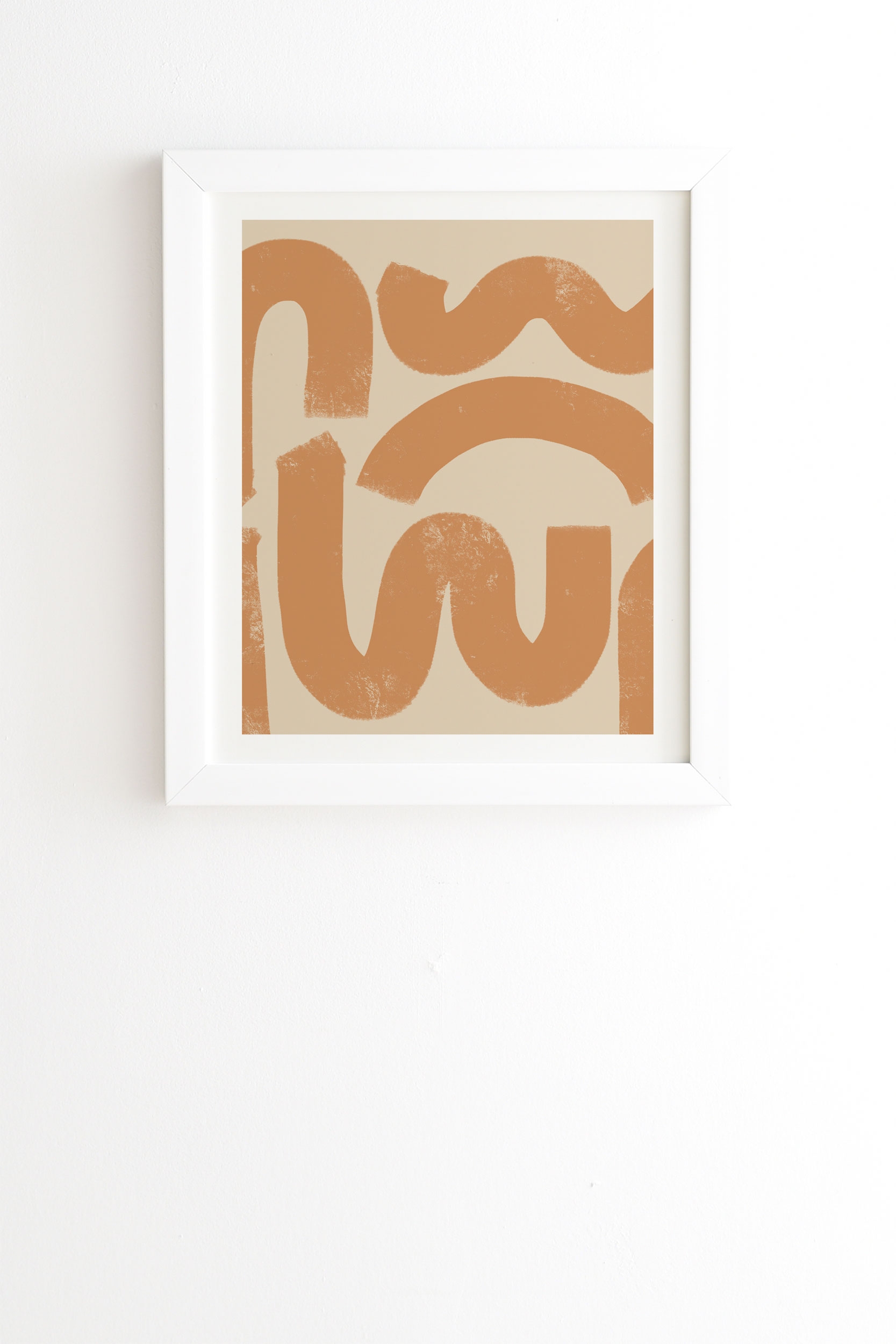Squig by almostmakesperfect - Framed Wall Art Basic White 14" x 16.5" - Image 0