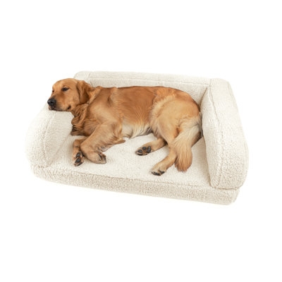 Tucker Murphy Pet™ Sherpa Couch 3-Sides Bumper Style Dog Bed - Image 0