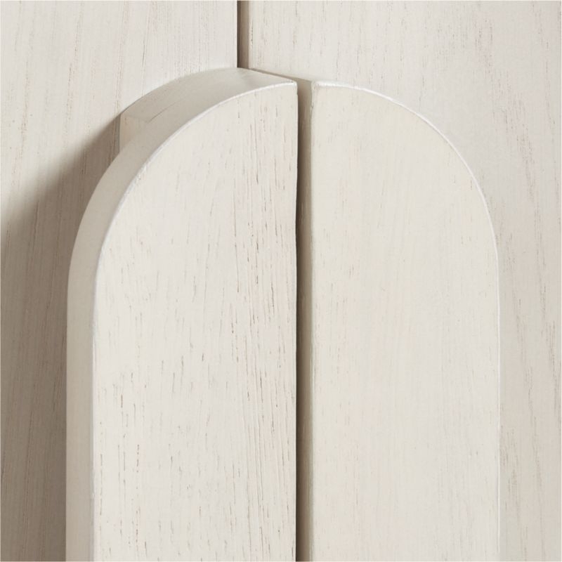 Annie Whitewashed Wood Storage Bookcase with Shelves by Leanne Ford - Image 6