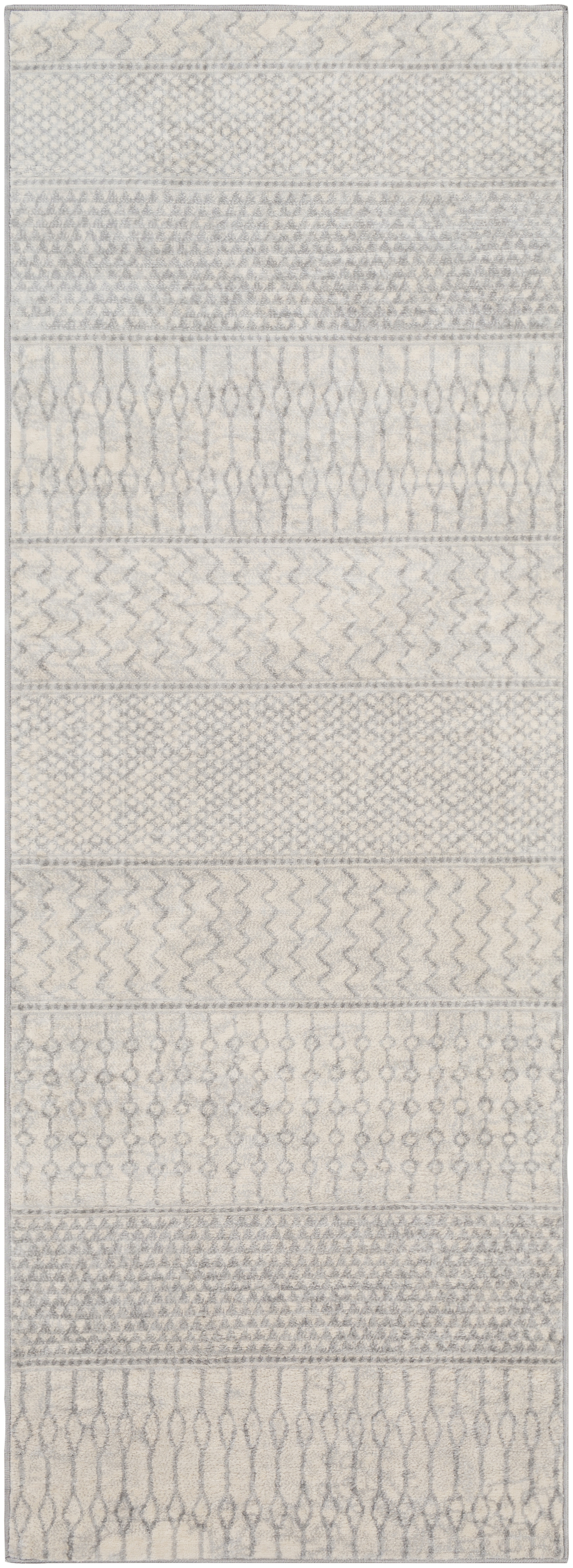 Monaco Beige Indoor 2'7" x 7'3" Machine Woven Rug - Image 0