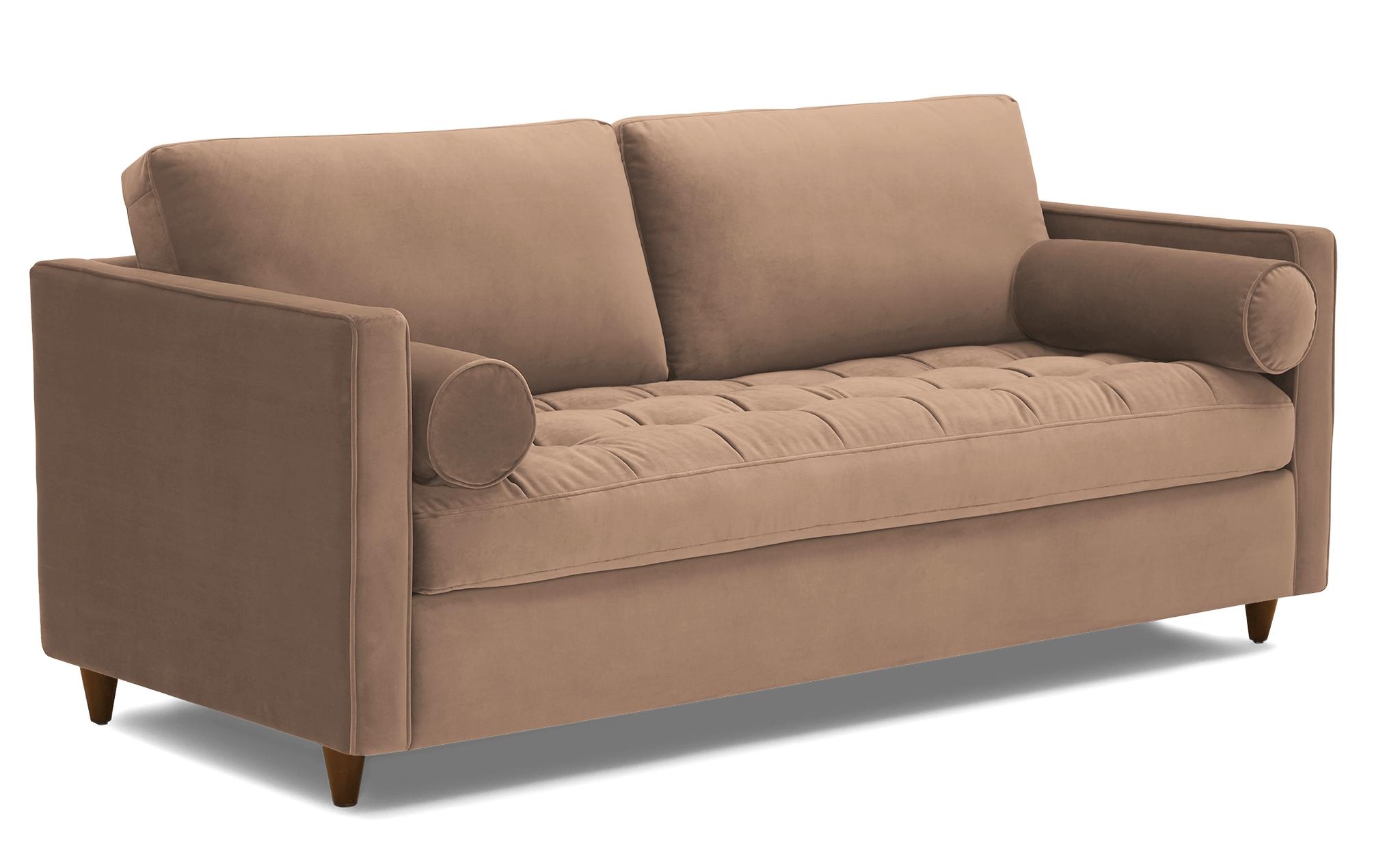 Pink Briar Mid Century Modern Sleeper Sofa - Royale Blush - Mocha - Image 1
