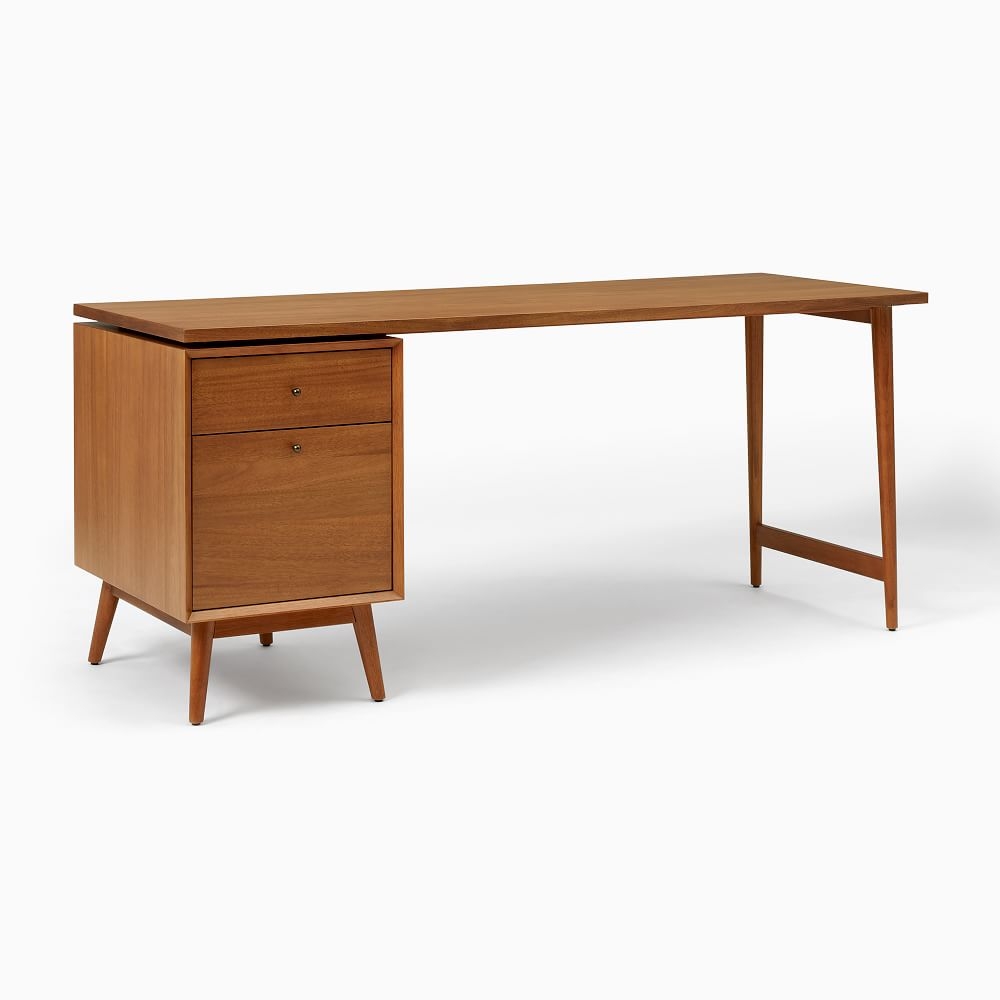 We Mid Century Collection Acorn Modular Set Desktop And Legs And File - Image 0