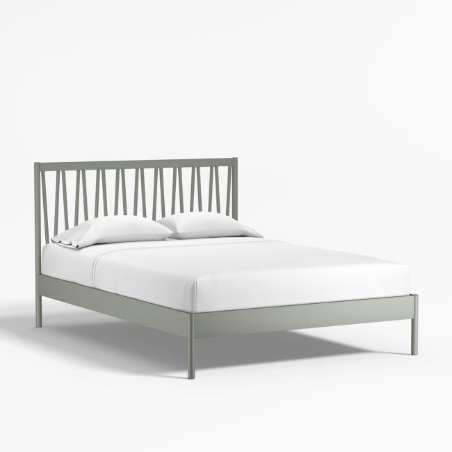 Classic Laurel Green Wood Kids Full Bed - Image 0
