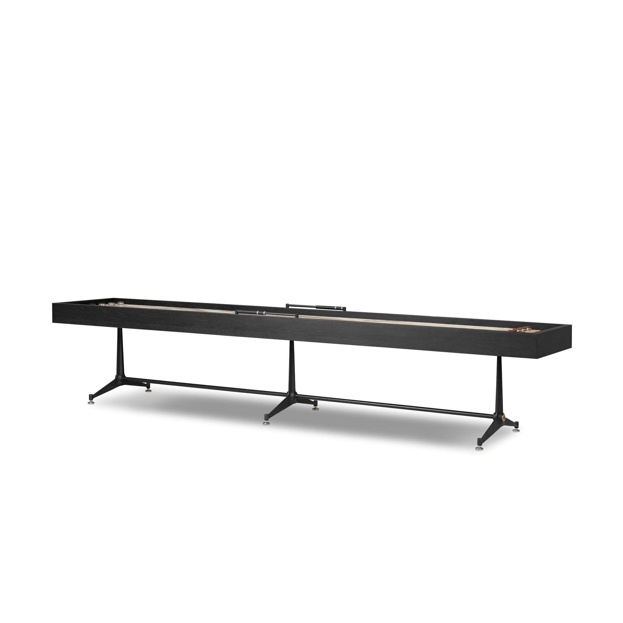 District Eight Large Shuffleboard Table - Ebonized Oak - Image 0