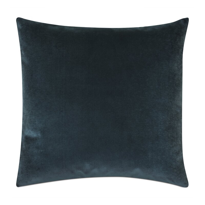 Eastern Accents Studio 773 Velvet Feathers Throw Pillow Color: Blue - Image 0