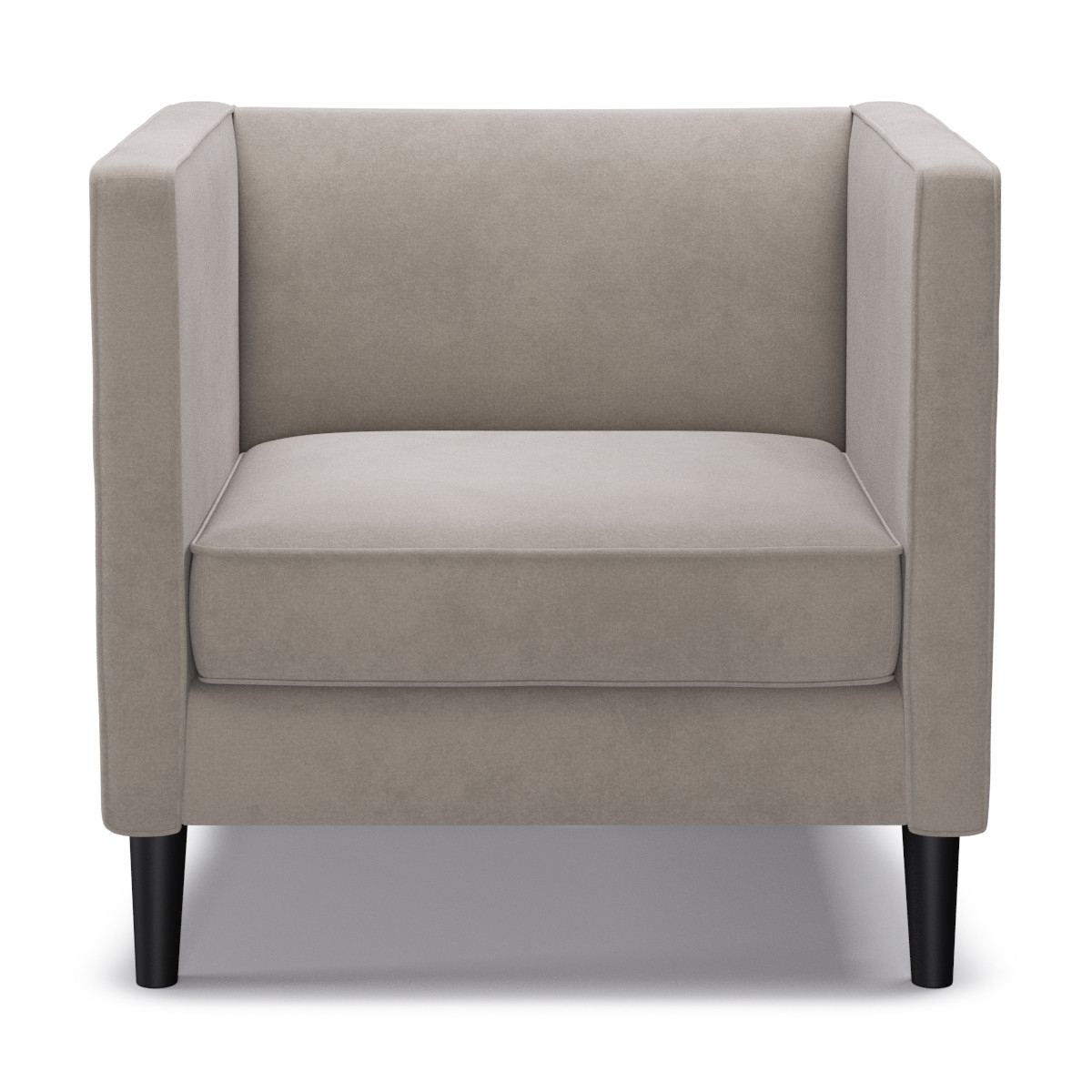 Tuxedo Chair | Platinum Velvet - Image 0