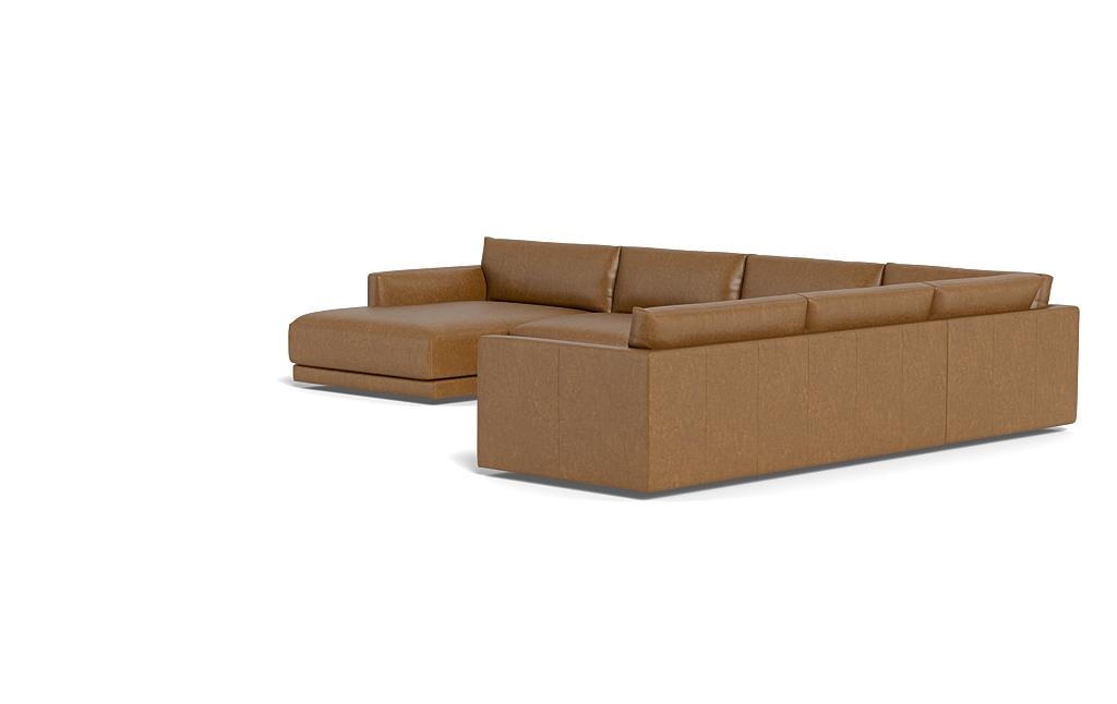 Lukas Leather 4-Piece 5-Seat Corner Chaise Sectional Left - Image 5