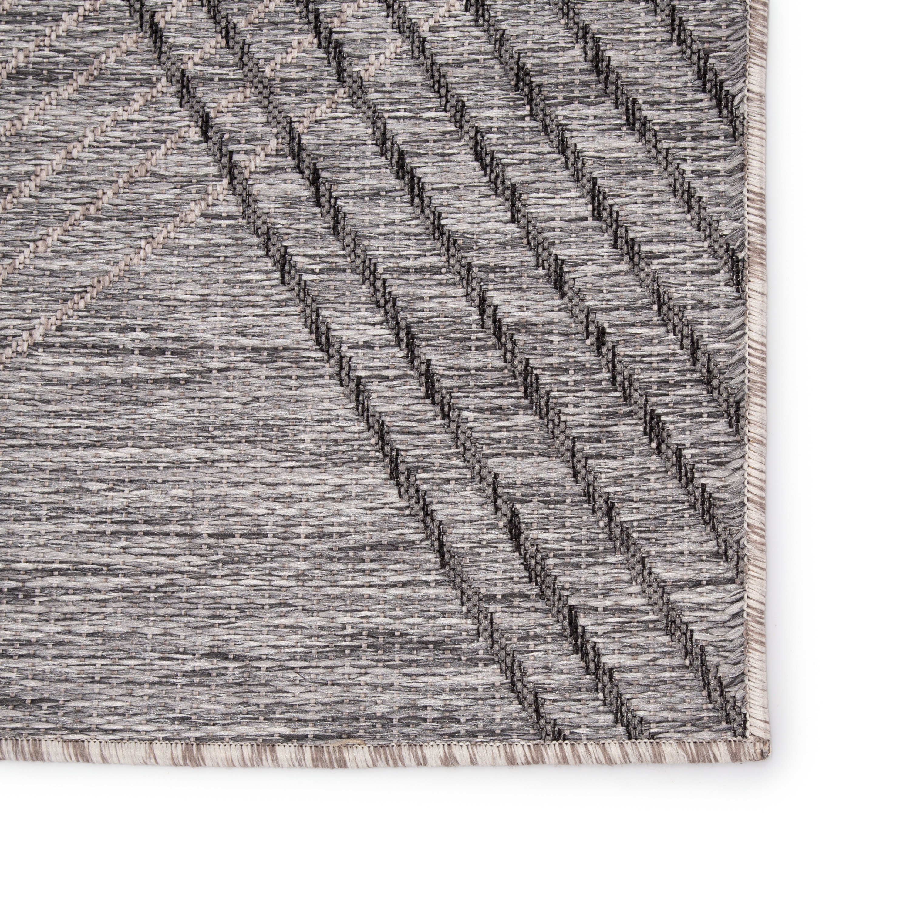 Nikki Chu by Cyrene Indoor/ Outdoor Geometric Gray Area Rug (7'11"X10') - Image 3