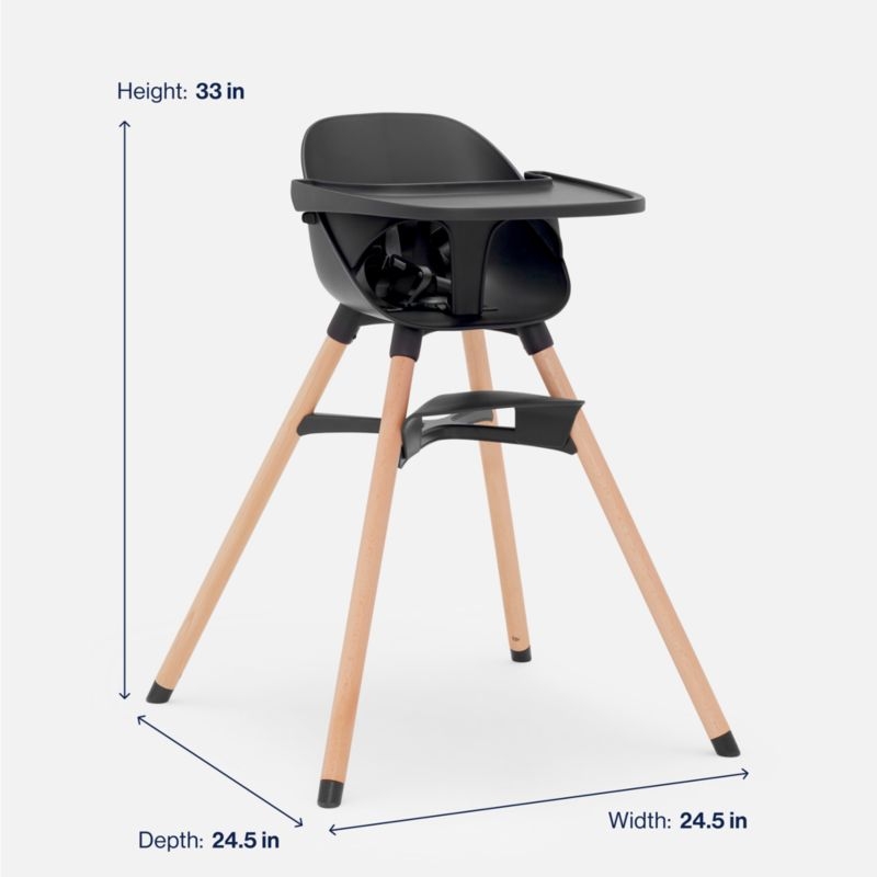 Lalo The Chair 3-in-1 Baby Licorice Black High Chair - Image 9