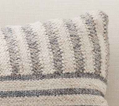 Liam Eco-Friendly Indoor/Outdoor Pillow, 16 x 26", Gray - Image 1